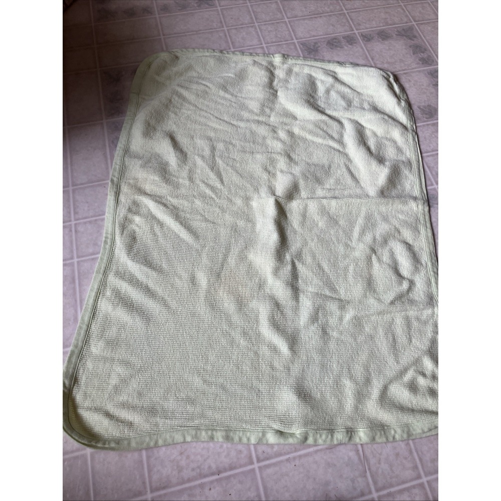 Garanimals‎ Solid Green Thermal Baby Blanket Waffle Weave 100% Cotton GM4230N